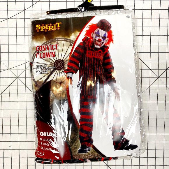 Other - Kids Convict Clown Costume